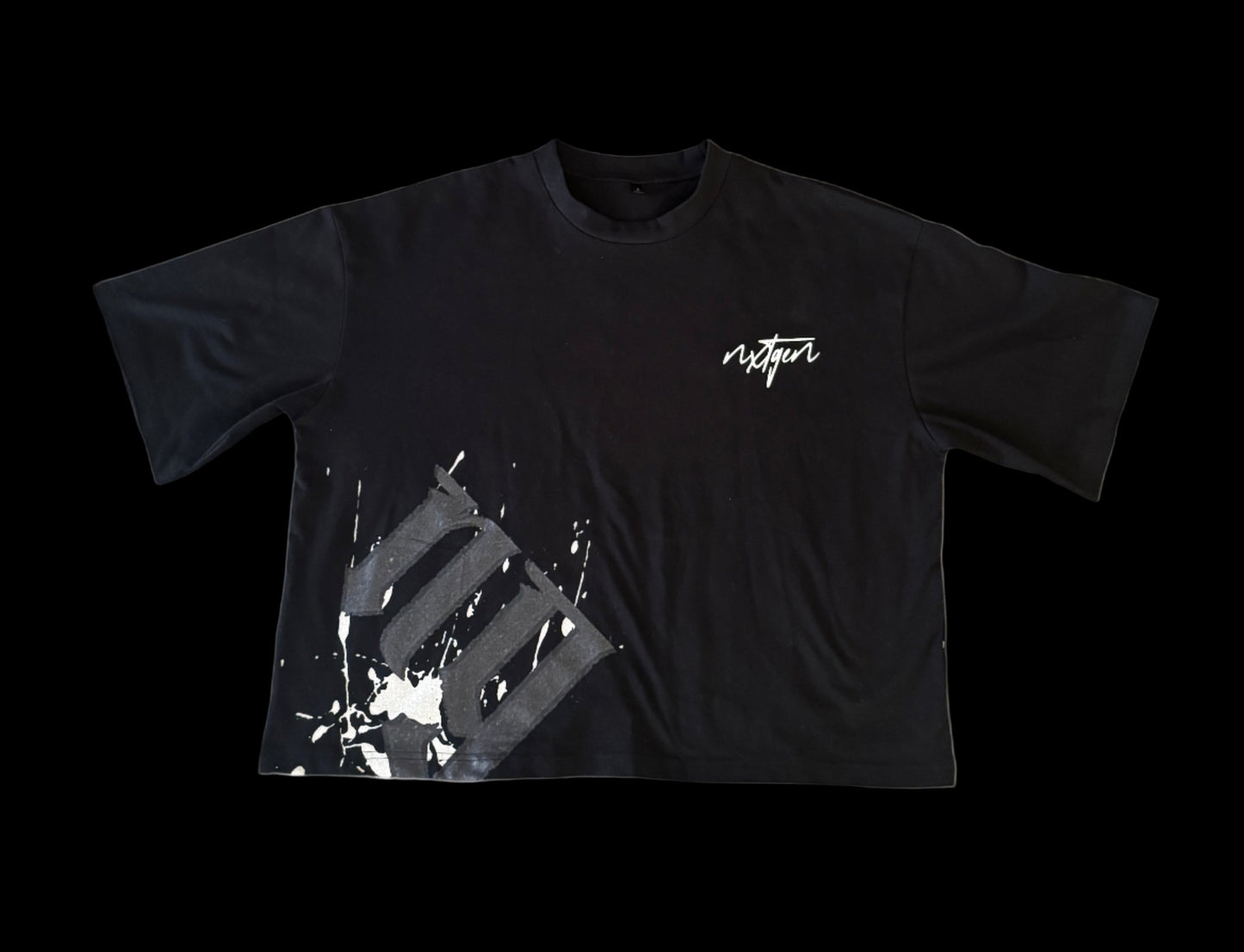 boxy cropped black and white